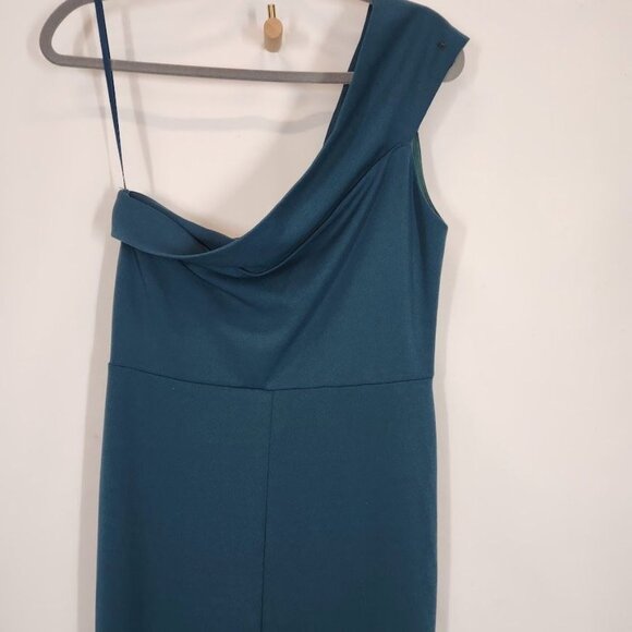 Windsor Susana Asymmetric‎ Off-Shoulder Mermaid Dress in Hunter - Size XL - Picture 6 of 11